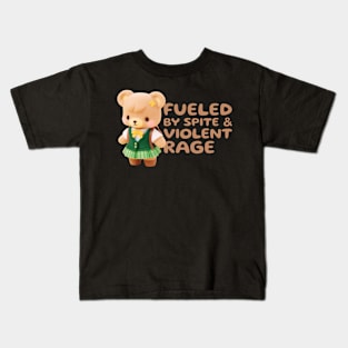 Fueled by Spite and Violent Rage Kawaii Kids T-Shirt